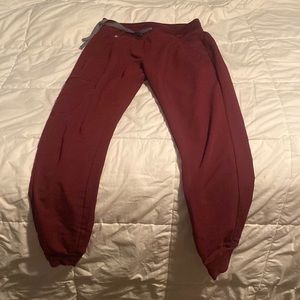 Burgundy Figs scrub pants size Small Regular
